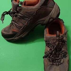 Mountrek Ranger Ridge Low Leather Hiking Waterproof Boots Multi Clr Women's Sz10